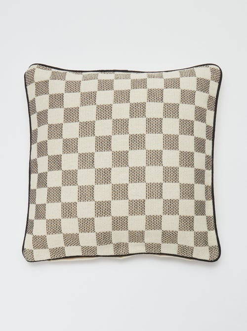Funda de cojín de damero - Kiabi Home - Kiabi