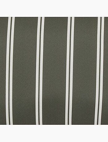 Funda de cojín de exterior tileo 50x30cm rayas verde oscuro