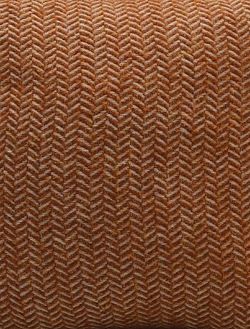 Funda de cojín de lana con patrón de espiga