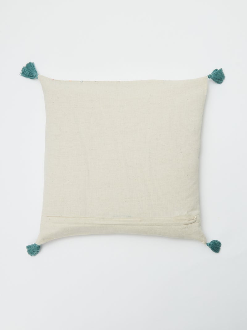 Funda de cojín de lino mezclado (45x45 cm) - Kiabi Home BEIGE - Kiabi