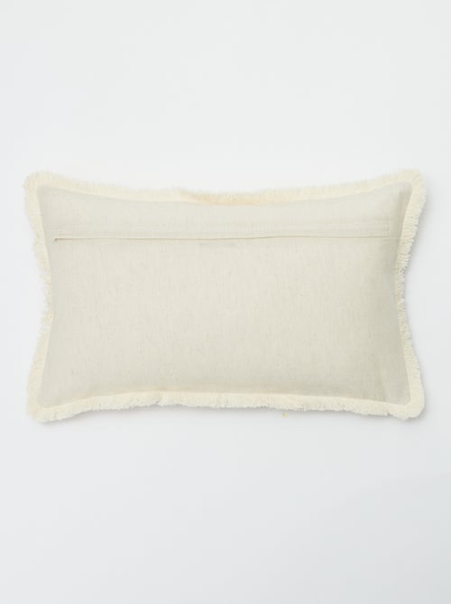Funda de cojín de lino mezclado (50x30 cm) - Kiabi Home - Kiabi