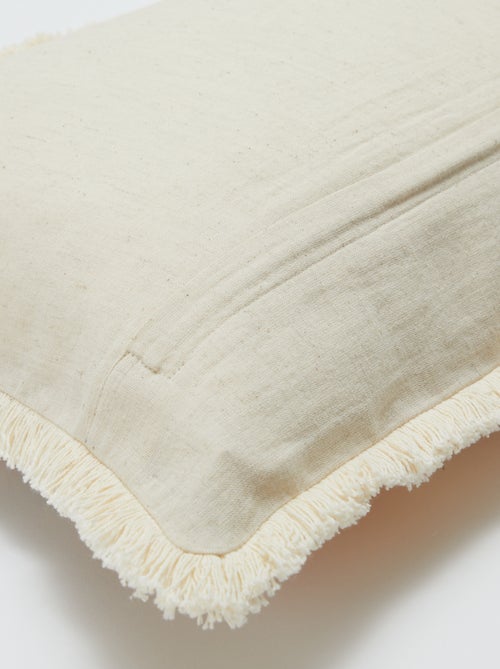Funda de cojín de lino mezclado (50x30 cm) - Kiabi Home - Kiabi