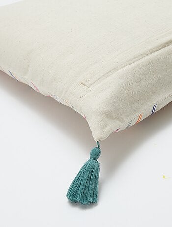 Funda de cojín de lino mixto (45x45 cm) - Kiabi Home