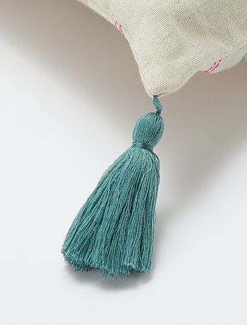 Funda de cojín de lino mixto (45x45 cm) - Kiabi Home