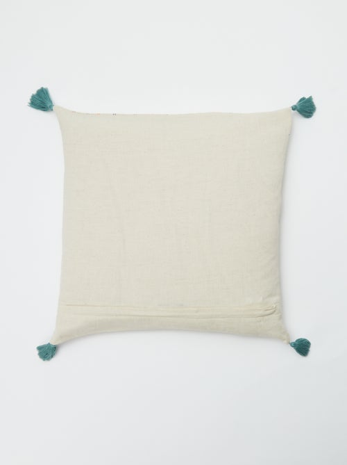 Funda de cojín de lino mixto (45x45 cm) - Kiabi Home - Kiabi