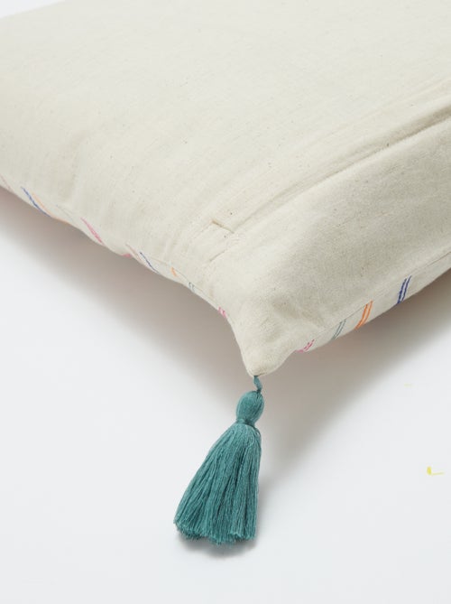 Funda de cojín de lino mixto (45x45 cm) - Kiabi Home - Kiabi