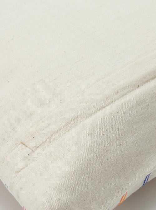 Funda de cojín de lino mixto (45x45 cm) - Kiabi Home - Kiabi