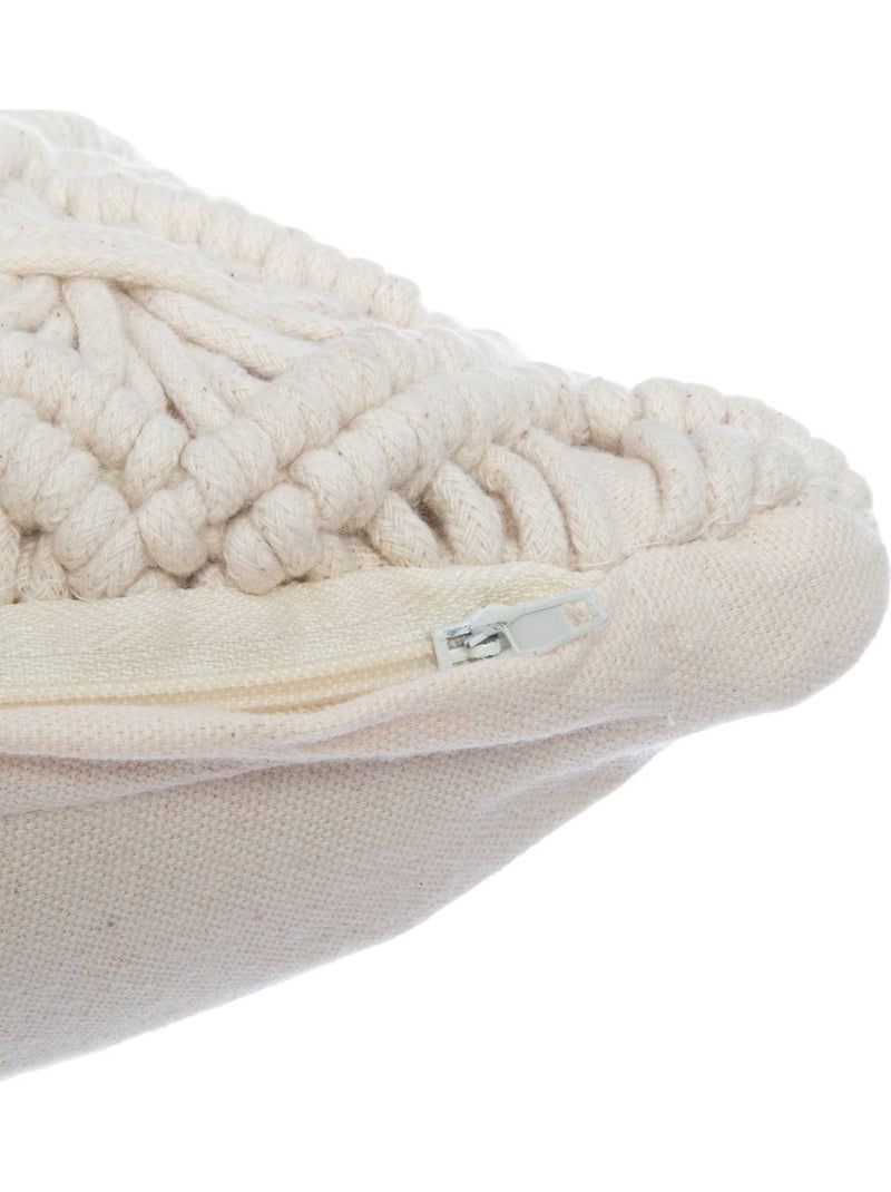 Funda de cojín de macramé Beige - Kiabi