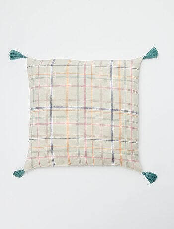 Funda de cojín de mezcla de lino (45 x 45 cm) - Kiabi Home