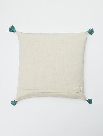 Funda de cojín de mezcla de lino (45 x 45 cm) - Kiabi Home