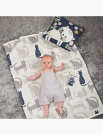 Funda de cojín de punto en algodón orgánico - SEVIRA KIDS