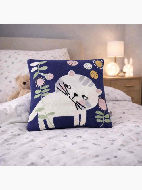 Funda de cojín de punto en algodón orgánico | SEVIRA KIDS - Kiabi