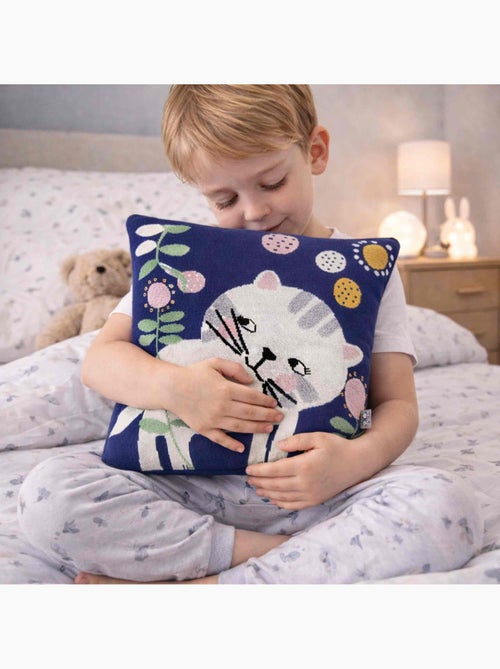 Funda de cojín de punto en algodón orgánico | SEVIRA KIDS - Kiabi