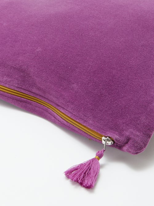 Funda de cojín de terciopelo (45 x 45 cm) - Kiabi