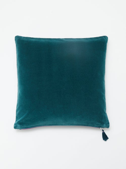 Funda de cojín de terciopelo (45 x 45 cm) - Kiabi