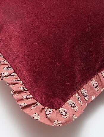 Funda de cojín de terciopelo estampada (30x50 cm) - Kiabi Home