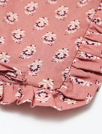 Funda de cojín de terciopelo estampada (30x50 cm) - Kiabi Home