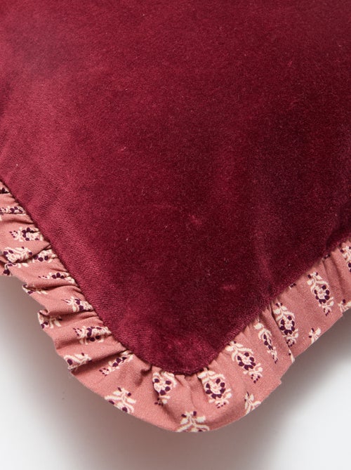 Funda de cojín de terciopelo estampada (30x50 cm) - Kiabi Home - Kiabi