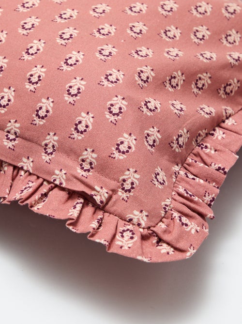 Funda de cojín de terciopelo estampada (30x50 cm) - Kiabi Home - Kiabi