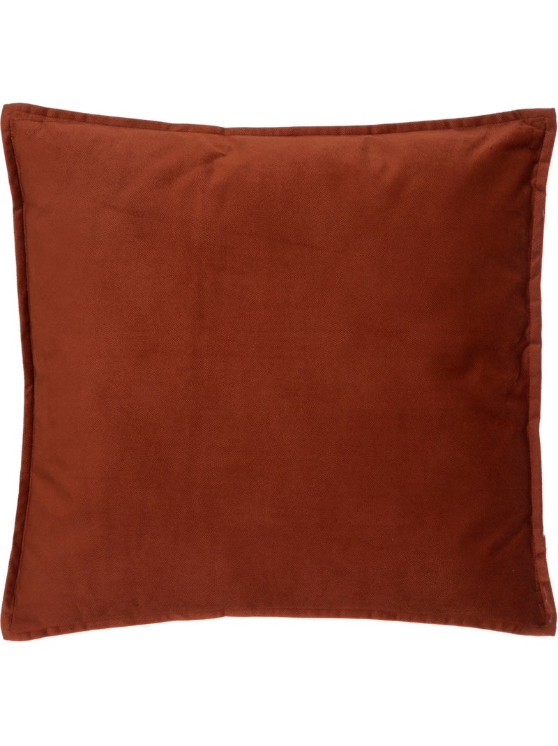 Funda de cojín de terciopelo Terracota - Kiabi