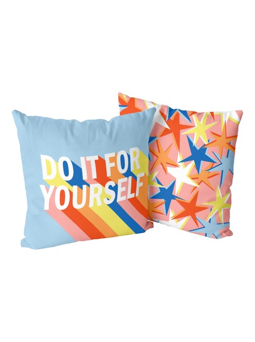 Funda de cojín decorativo Do it "Happyfriday" - Kiabi
