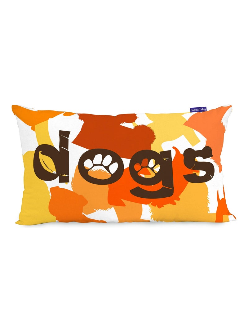 Funda de cojín Dogs "Happyfriday" Blanco - Kiabi