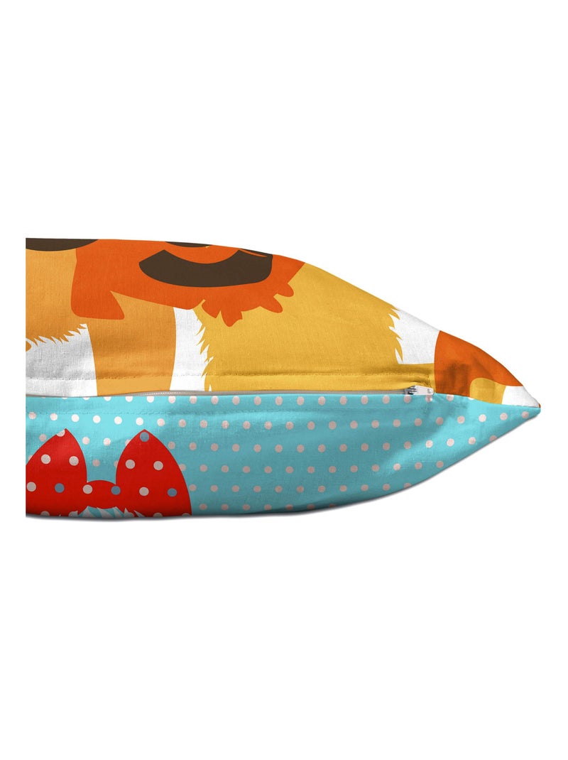 Funda de cojín Dogs "Happyfriday" Blanco - Kiabi