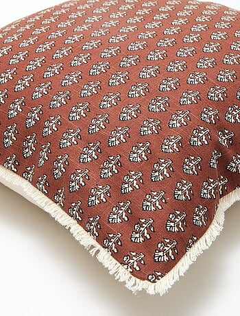 Funda de cojín estampada con flores (45x45 cm) - Kiabi Home