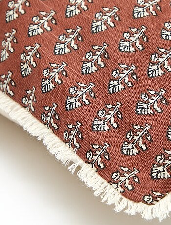 Funda de cojín estampada con flores (45x45 cm) - Kiabi Home
