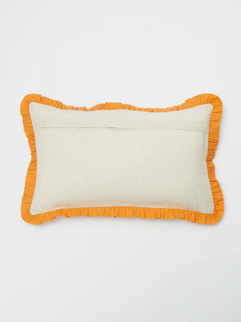 Funda de cojín fantasía (50x30 cm) - Kiabi Home NARANJA - Kiabi