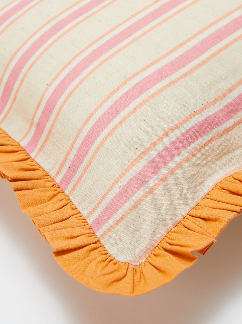 Funda de cojín fantasía (50x30 cm) - Kiabi Home NARANJA - Kiabi