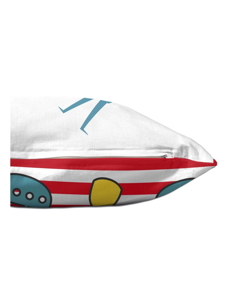 Funda de cojín Flying boy "Happyfriday" Blanco - Kiabi