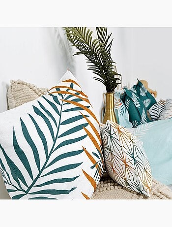 Funda de cojín Foliage mint "Happyfriday