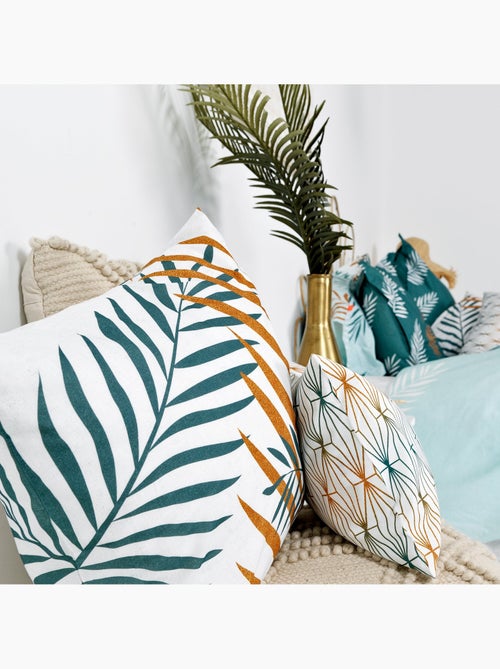 Funda de cojín Foliage mint "Happyfriday" - Kiabi Funda de cojín Foliage mint "Happyfriday" - Kiabi