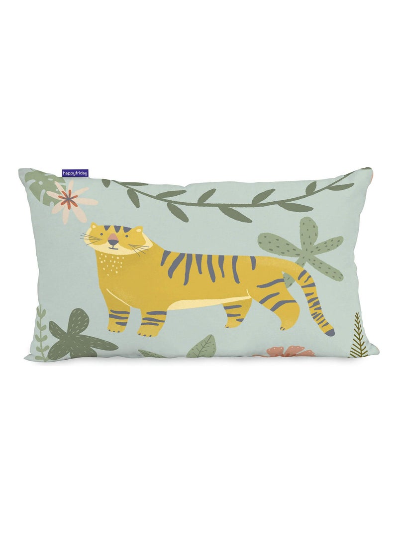 Funda de cojín Jungle life "Happyfriday" Blanco - Kiabi
