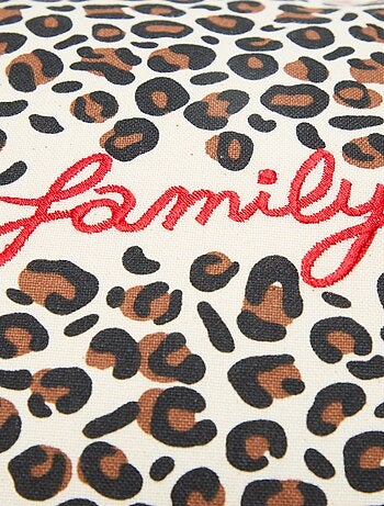Funda de cojín leopardo Agathe Sorlet x Kiabi - 30 x 50 cm