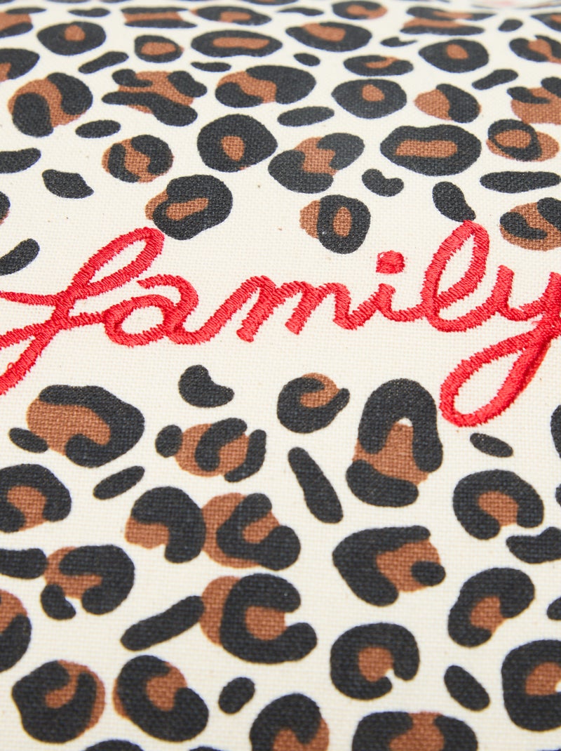 Funda de cojín leopardo Agathe Sorlet x Kiabi - 30 x 50 cm Blanco - Kiabi