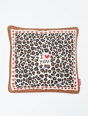 Funda de cojín leopardo Agathe Sorlet x Kiabi - 45 x 45 cm