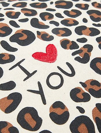 Funda de cojín leopardo Agathe Sorlet x Kiabi - 45 x 45 cm