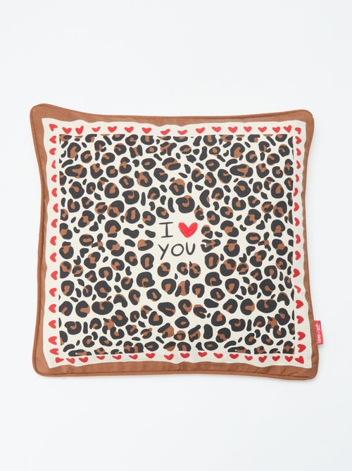 Funda de cojín leopardo Agathe Sorlet x Kiabi - 45 x 45 cm - Kiabi