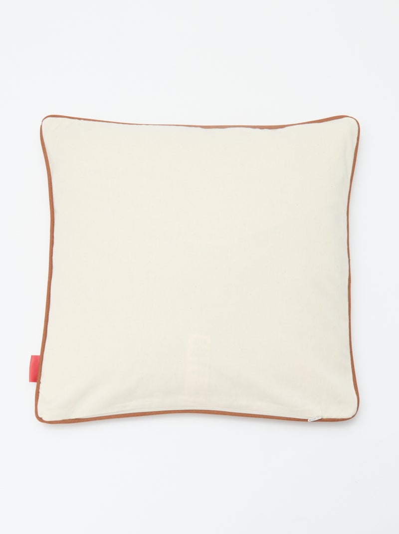 Funda de cojín leopardo Agathe Sorlet x Kiabi - 45 x 45 cm Blanco - Kiabi