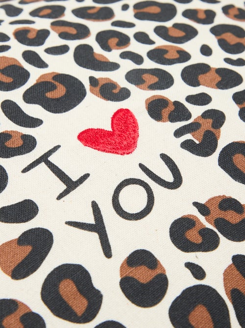 Funda de cojín leopardo Agathe Sorlet x Kiabi - 45 x 45 cm - Kiabi