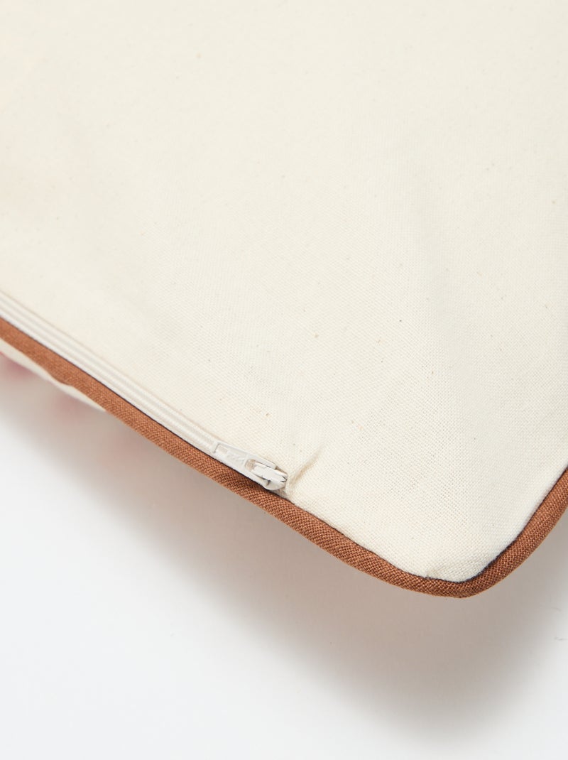 Funda de cojín leopardo Agathe Sorlet x Kiabi - 45 x 45 cm Blanco - Kiabi