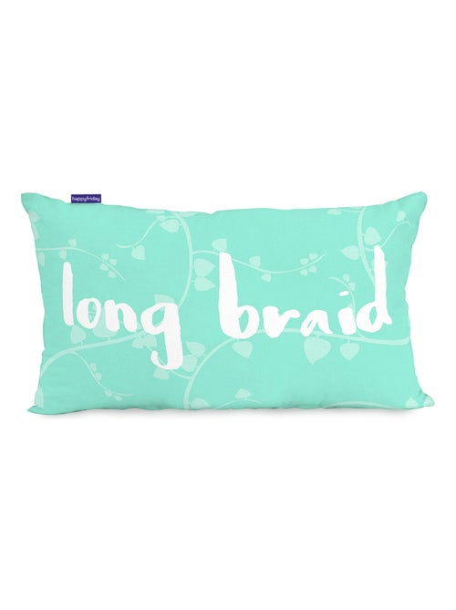 Funda de cojín Long braid "Happyfriday" - Kiabi