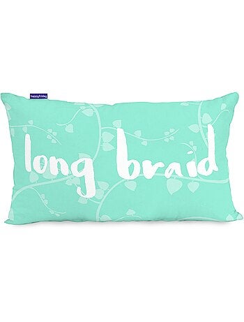 Funda de cojín Long braid "Happyfriday