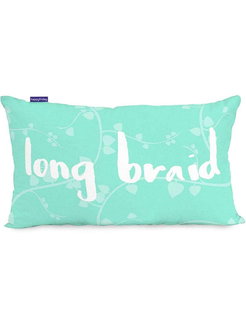 Funda de cojín Long braid "Happyfriday" Multicolor - Kiabi
