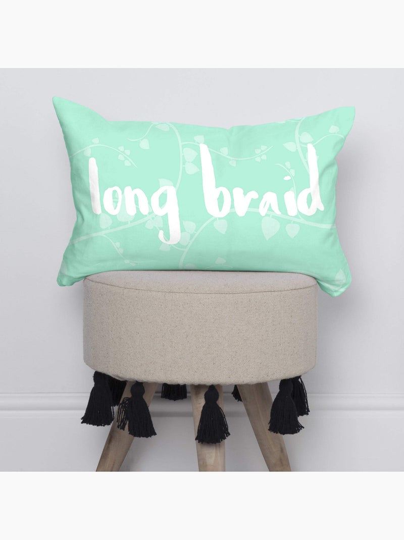 Funda de cojín Long braid "Happyfriday" Multicolor - Kiabi
