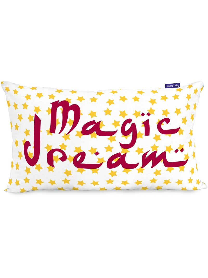 Funda de cojín Magic rug "Happyfriday" Blanco - Kiabi