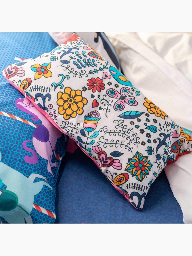 Funda de cojín Nanny "Happyfriday" Blanco - Kiabi