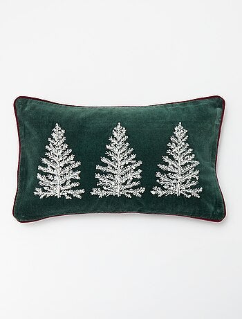 Funda de cojín navideña de algodón 30 x 50 cm